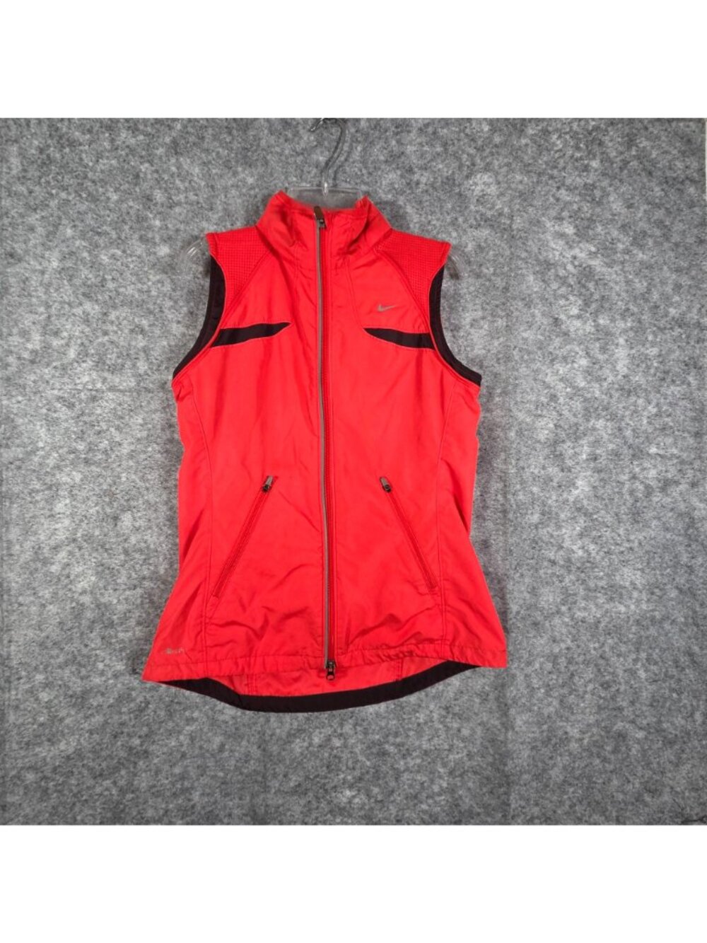 Nike Dri-FIT Women’s Running Vest Orange Size S Full Zip Athletic - Picture 2 of 10